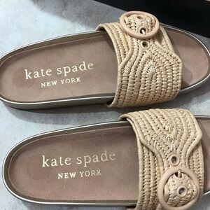 Kate Spade New York Maribelle Women’s Woven Buckle Slide Sandals NWOT